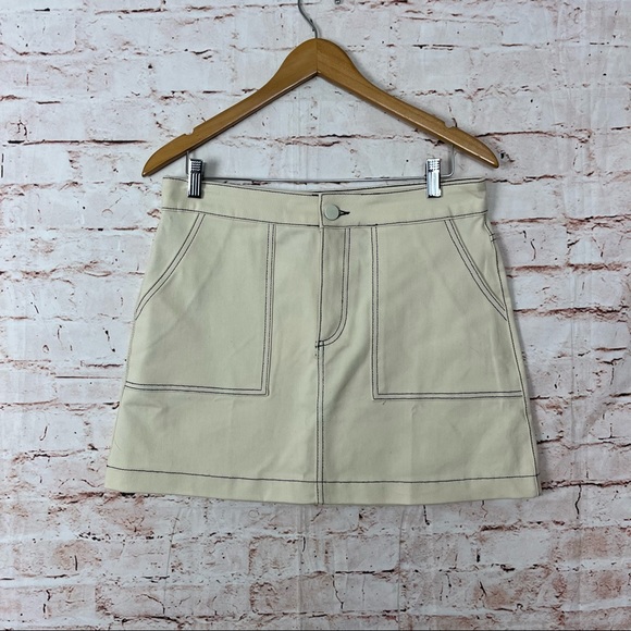 Zara Tan Blogger Favorite Mini Skirt Size Large - Picture 2 of 6